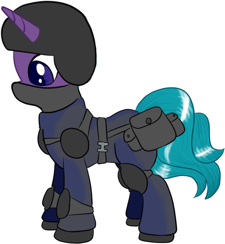 Silhouette The Swat Pony By Infernaldalek - Pony (836x956)