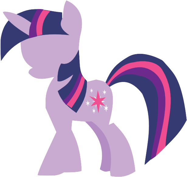 Twilight Sparkle Silhouette By Fadingvi0l3t - Little Pony Friendship Is Magic (657x618)