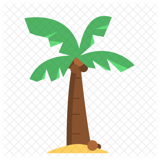 Coconut, Tree, Vacation, Holidays, Travel Icon - Coconut Tree Icon In Png (512x512)