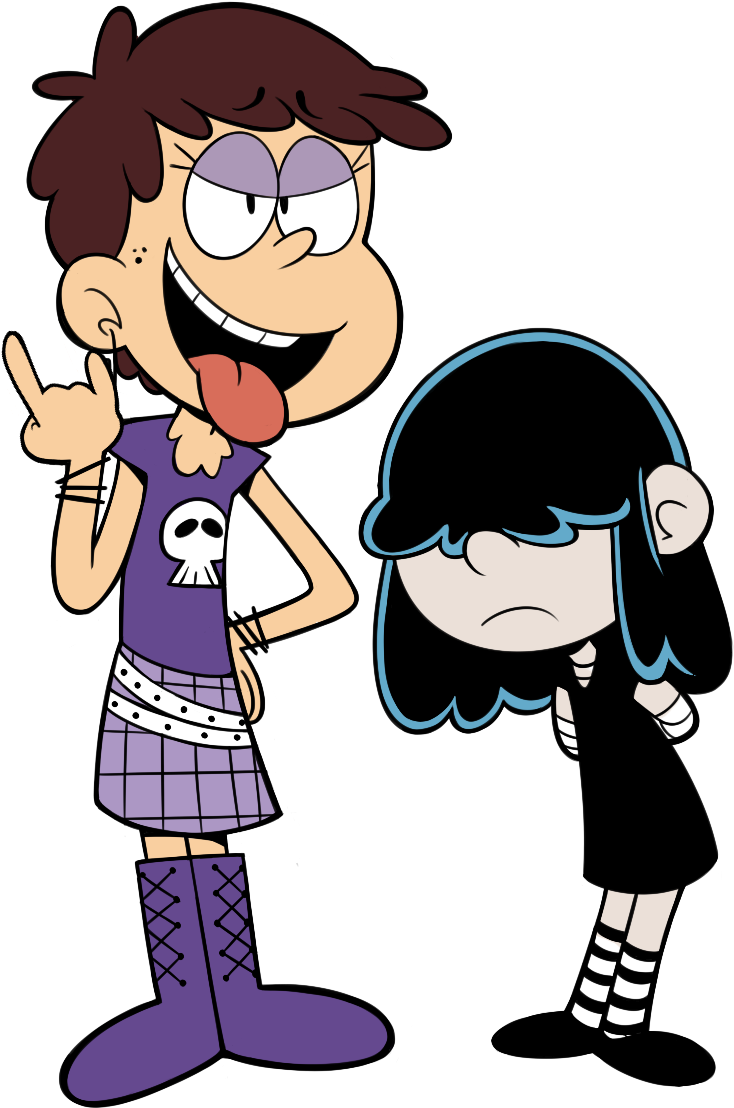 Luna And Lucy From The Loud House These Two Have To - Loud House Luna And Lucy (900x1156)