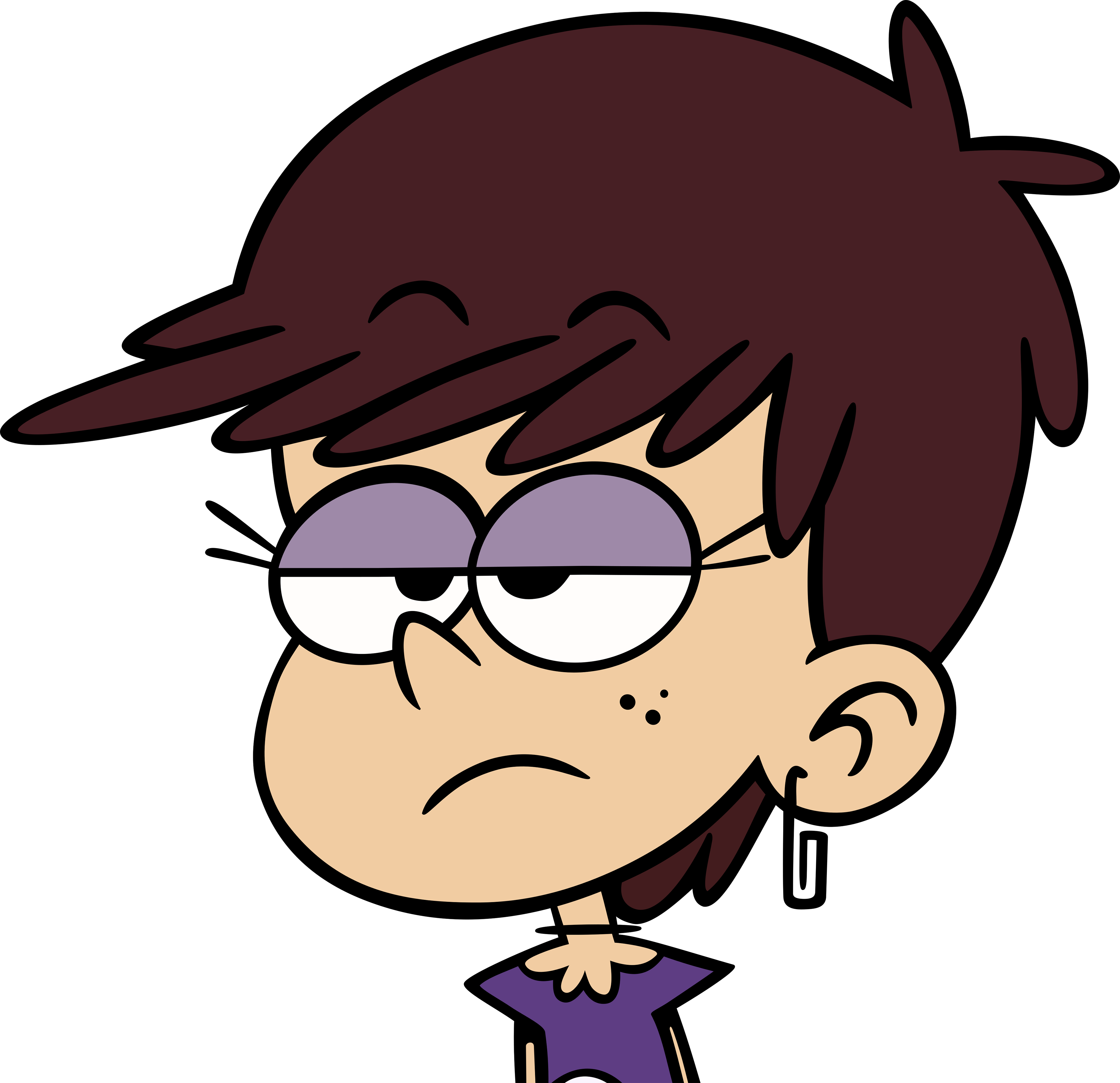 Unamused Luna By Theevafreak - Imagenes De The Loud House Luna (4000x3869)