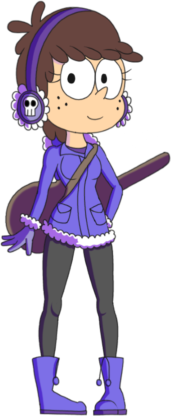 Snowday Luna Loud By Mrcrabx10 - Snow Day Loud House (454x895)