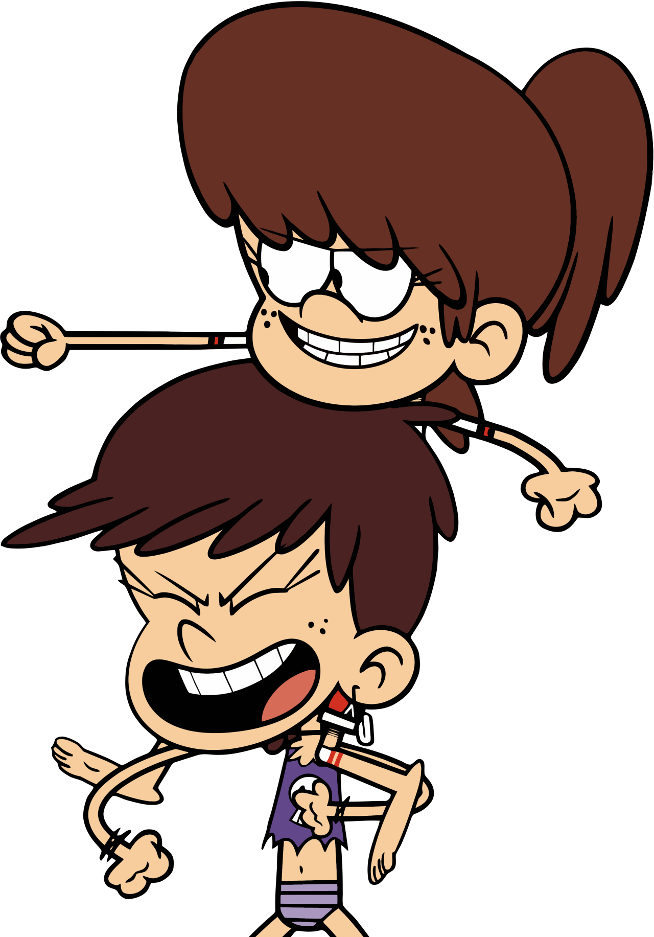 Lynn Loud Luna Loud The Loud House Loud House Tlh Vectors - Loud House Luna Swimsuit (1280x1833)