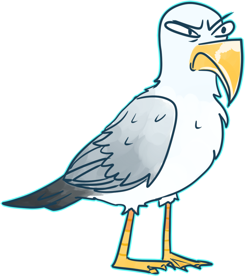 Seagull Because Why Not By Myeth Seagull Because Why - Gull (1024x1024)
