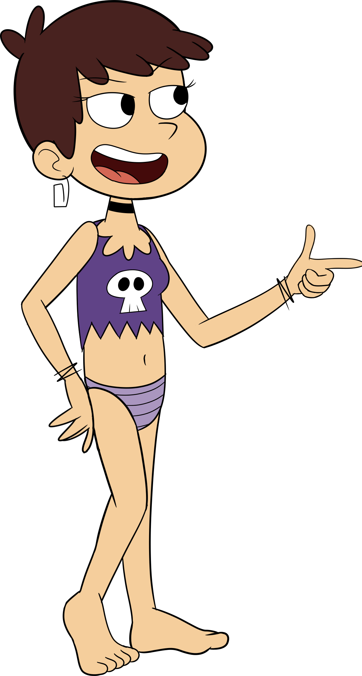Swimsuit Luna By Retroneb Swimsuit Luna By Retroneb - Loud House Lori In A Bikinie (1180x2201)