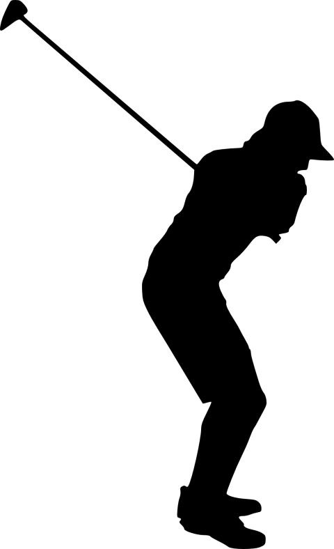 Free Png Golfer Silhouette Png Images Transparent - Pitch And Putt (480x788)