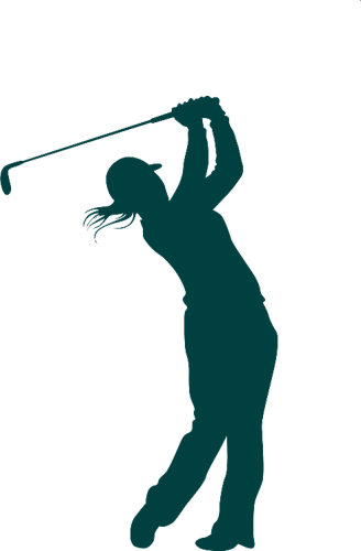 To Ensure The - ゴルフ シルエット 女 (328x500)