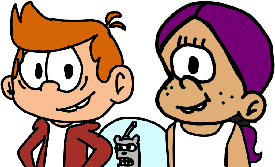 Futurama In The Loud House By Fnafdude183 - Digital Art (1024x576)