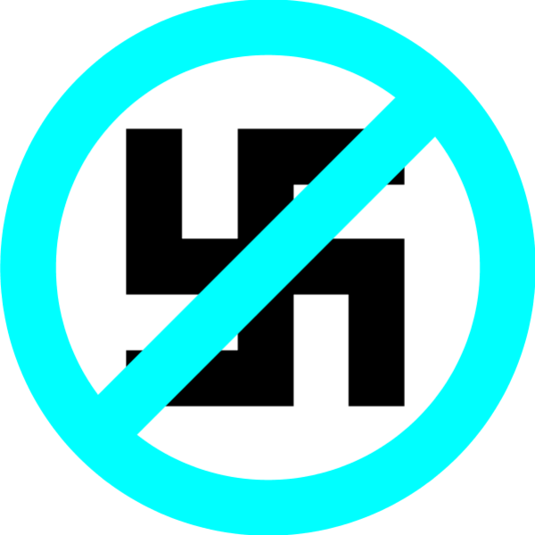 Anti Nazi Symbol Vector Clip Art - Sign (600x600)