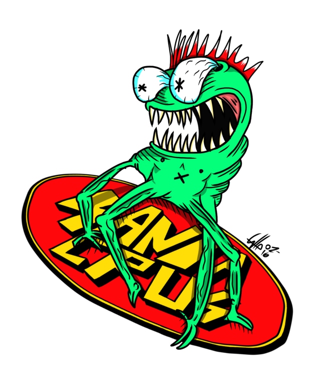 Newest Deviations - Sticker Santa Cruz (1024x1024)