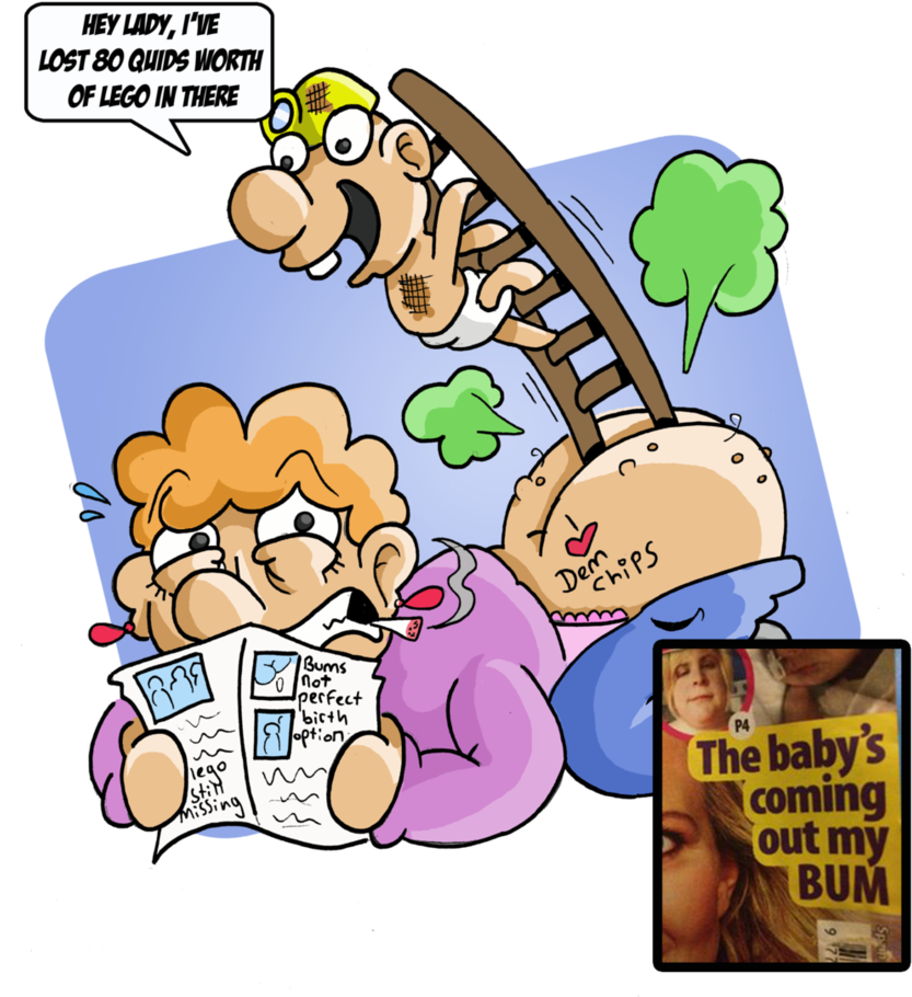 Head One Liner - Cartoon (859x929)