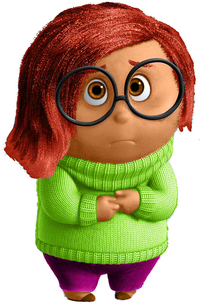 Sadness As Lisa Loud By Starstruck957 Sadness As Lisa - Sadness Inside Out Cardboard Cutout Standup (874x1118)