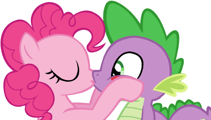 Pinkiespike Kiss By Nejcrozi - Pinkie Pie X Spike (900x630)