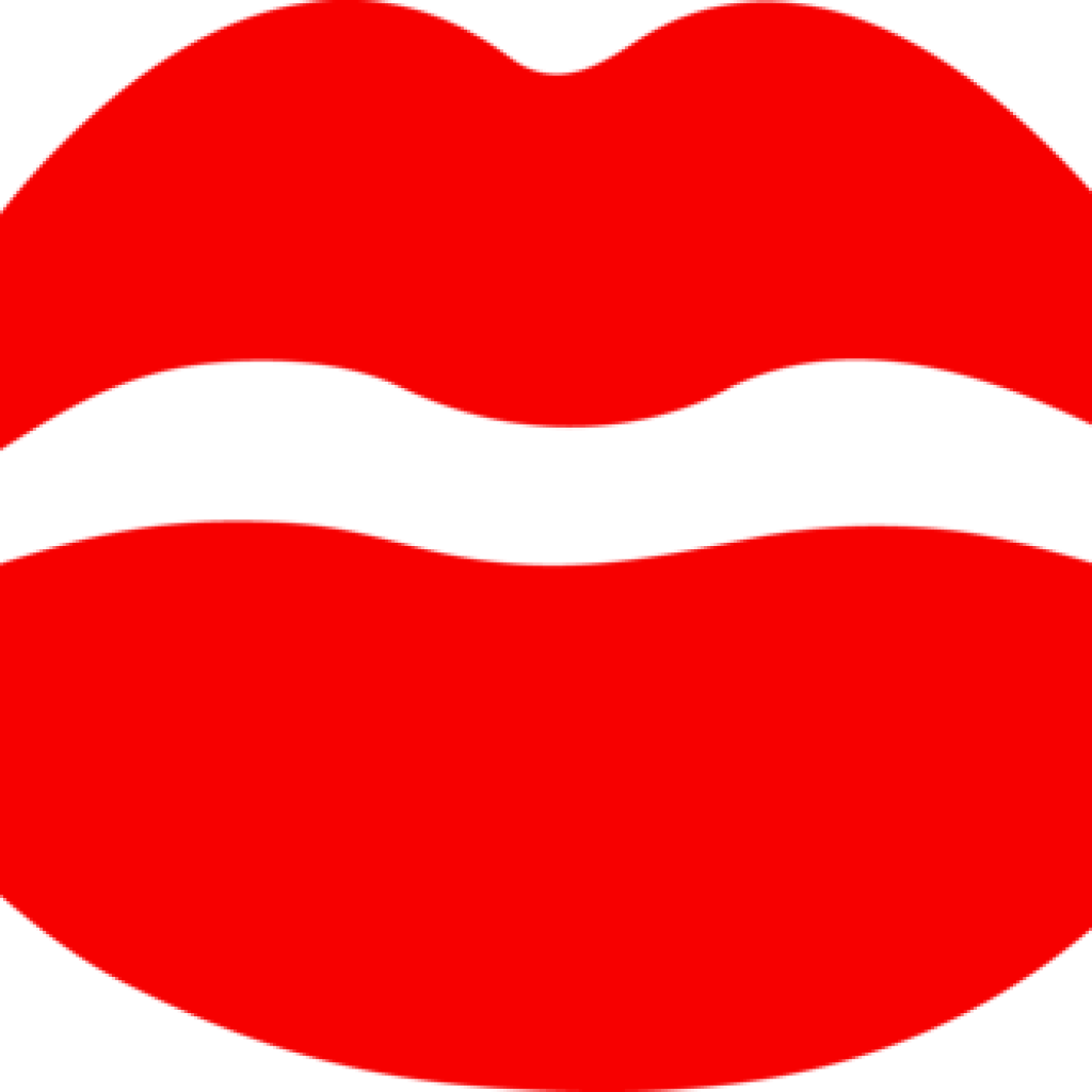 Kissing Lips Clipart Cloud Clipart - Clip Art (1024x1024)