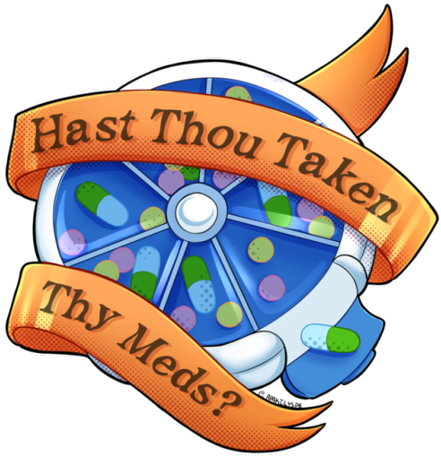 A Small Reminder To Take Your Meds <3 - A Small Reminder To Take Your Meds <3 (500x550)