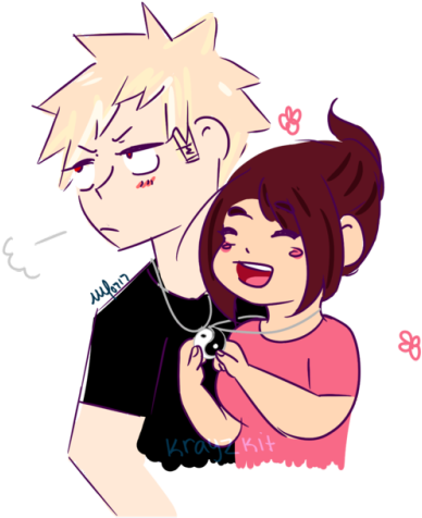 “look We're A Pair~” - Drawing (500x555)