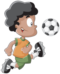 Cartoon Boy - Cartoon Football Player Png (322x399)