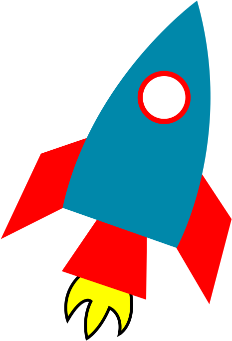 Free Simple Rocketship Clip Art - Free Simple Rocketship Clip Art (545x800)