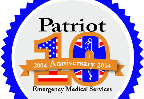 Website Logo 10 Years Cropped Blue Transp Alt - Hot Dog Vintage (486x323)