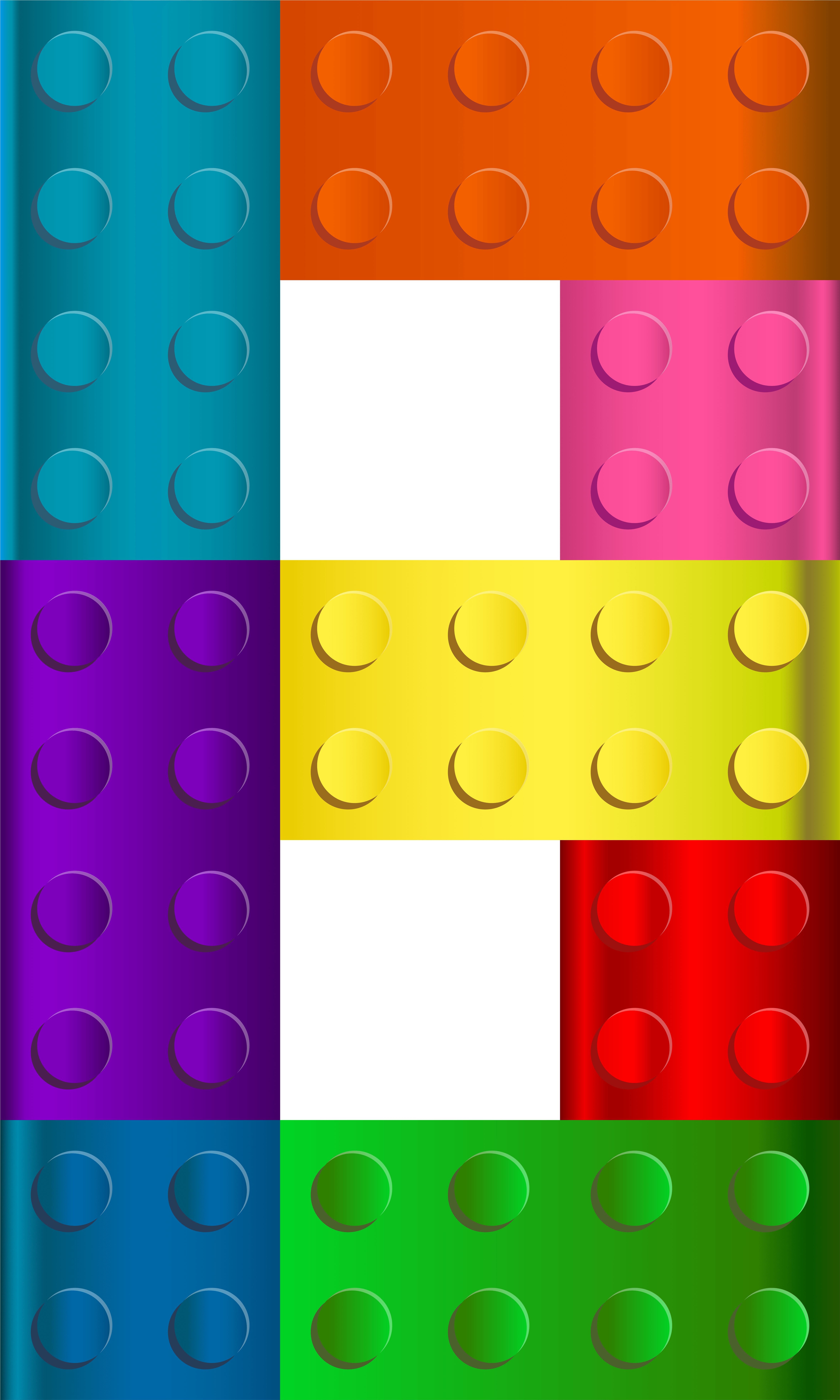 Lego Number Eight Png Transparent Clip Art Image - Lego Numbers Png (4800x8000)