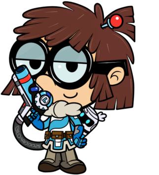 Lisa Loud/mei Overwatch By Bedaro0025 - Loud House Overwatch (400x458)