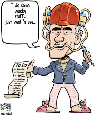 Commander In Briefs - Cartoon (388x467)