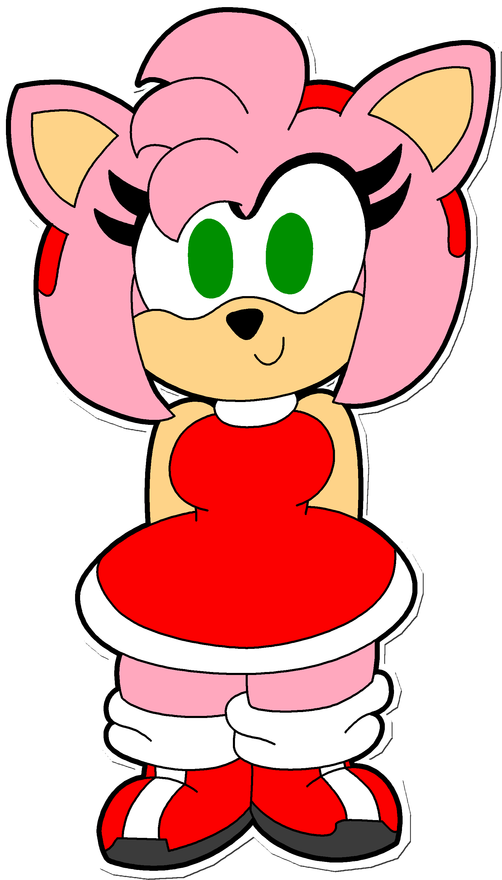 This Is My Most Recent Amy Rose Fan Art - This Is My Most Recent Amy Rose Fan Art (2200x3132)