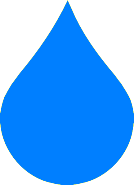 Blue Drop Svg Clip Arts 432 X 595 Px - Water Drop Vector Png (432x595)