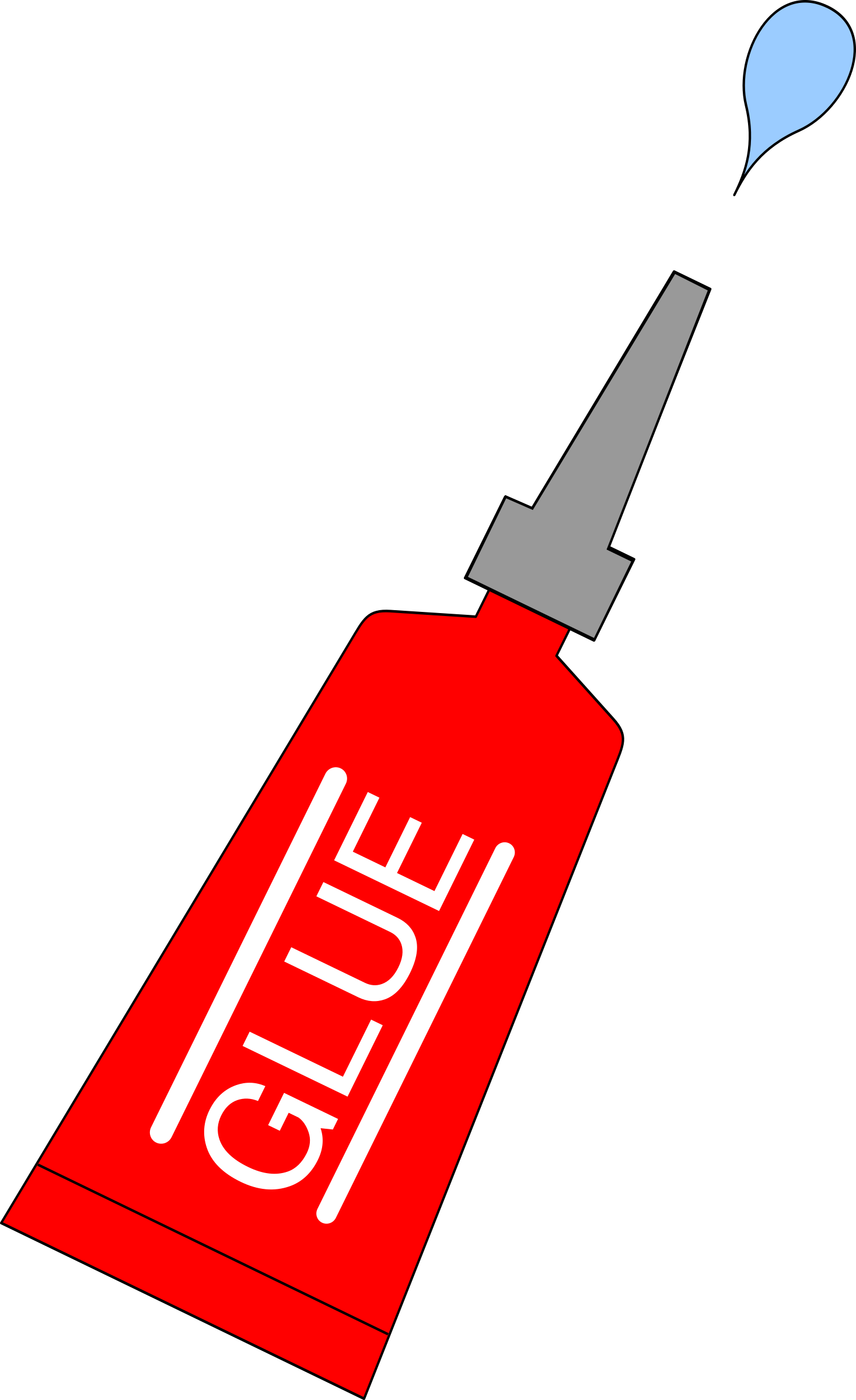 Big Image - Glue Clipart (1467x2400)