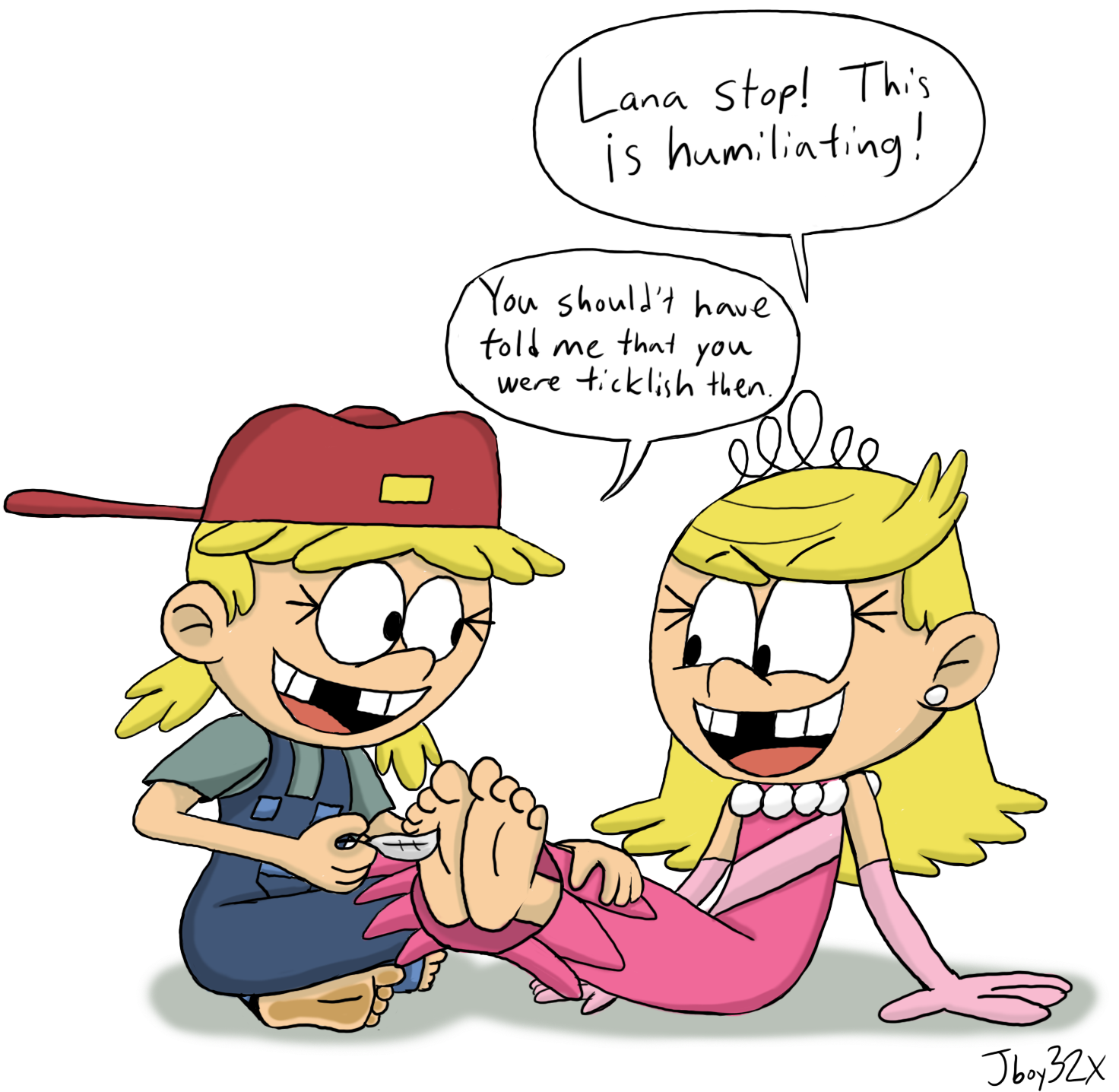 New Tickle Clip Art Medium Size - Loud House Twin Tickle.