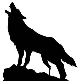 Howling Wolf - Silhouette (510x346)
