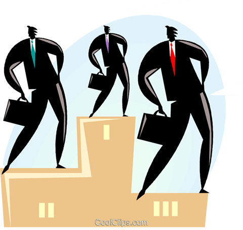 Podium With Businessman Royalty Free Vector Clip Art - Illustration (480x455)