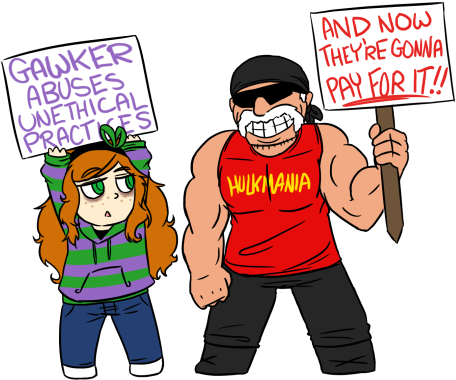 Gaunker Abuses Onethical And Nouw Theyre Gonna - Hulk Hogan Gawker Meme (540x405)