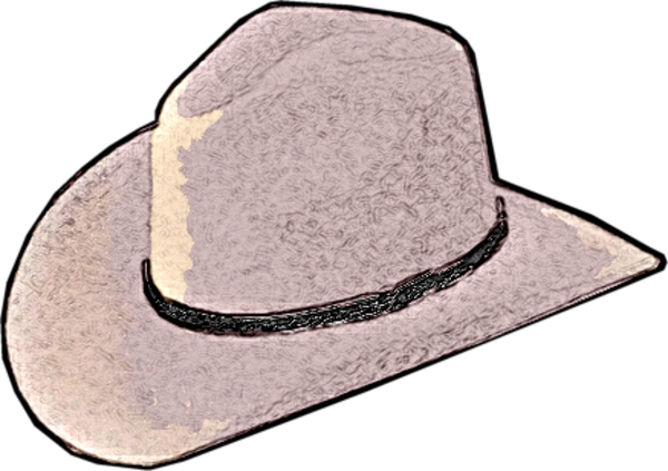 Hat Cowboy - Cowboy Hat (600x423)
