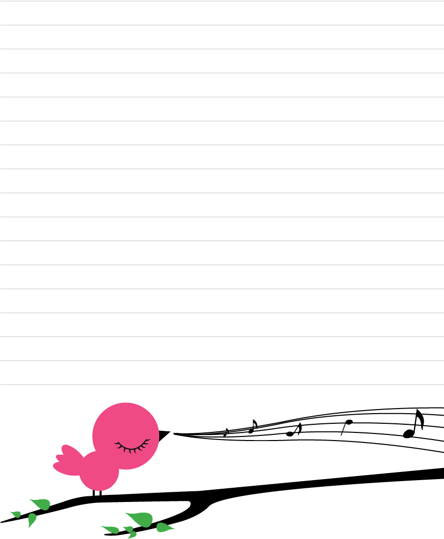 Music Mixed Design Notepad - Shopping List (874x1240)