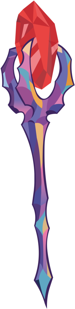 Dragonm97hd, Bloodstone Scepter, Gauntlet Of Fire, - Mlp Bloodstone Scepter (291x1024)