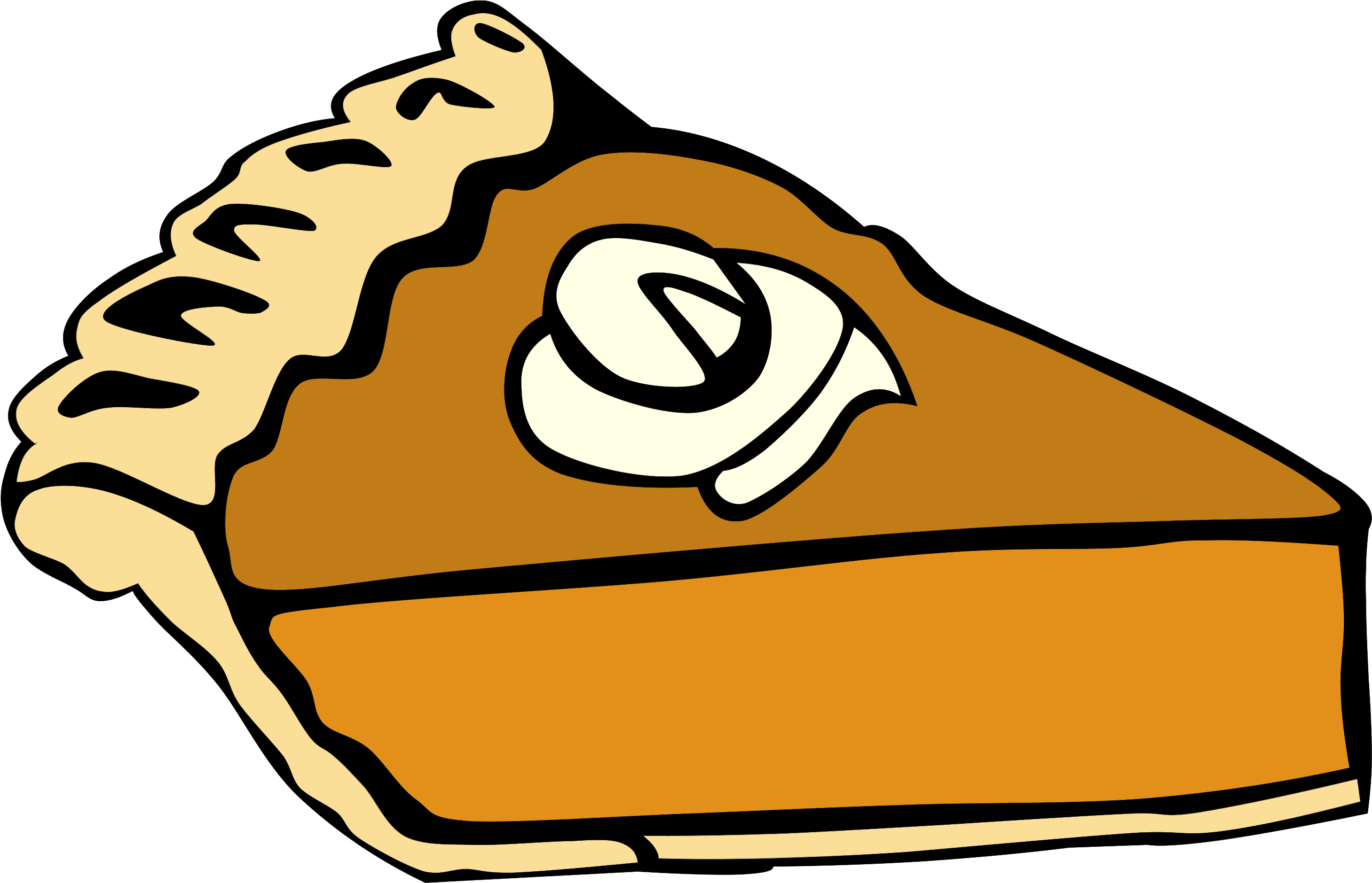 Dessert Clip Art Pictures - Pumpkin Pie Clip Art (2929x1879)