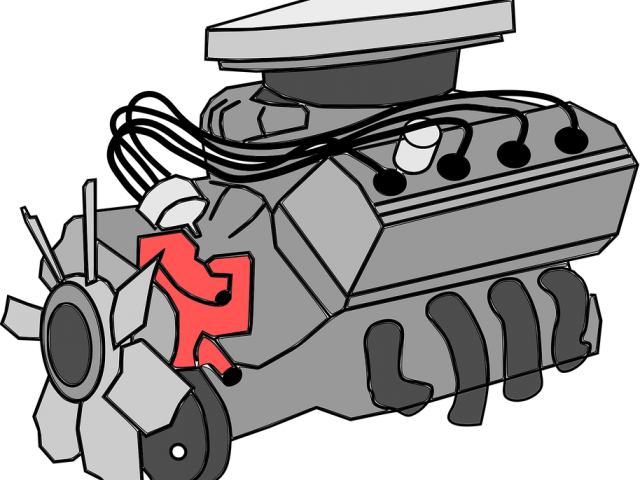 Engine Clipart Automobile Engine - Engine Clipart (640x480)