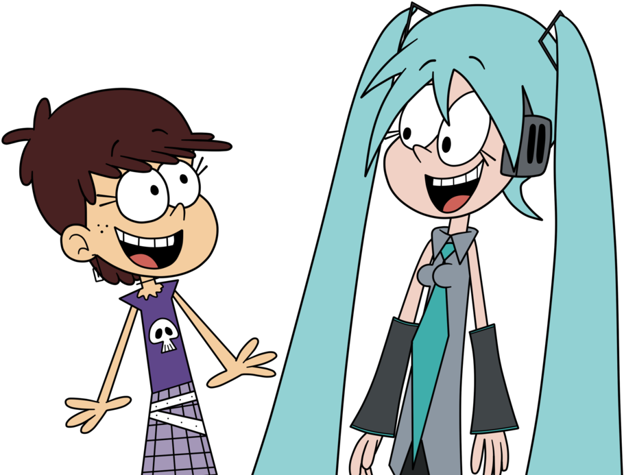 Luna Loud Meets Hatsune Miku By Eagc7 - Luna Loud (1024x701)