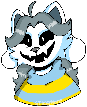 I Drew Underswap Temmie A While Ago - Spanish Language (338x414)