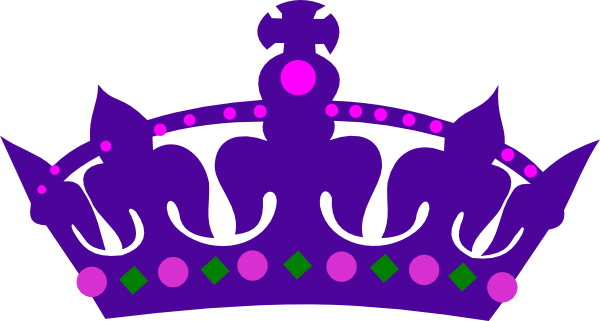 Purple Queens Crown Clip Art At Clker Com Vector Clip - Queen Crown Clipart (600x321)