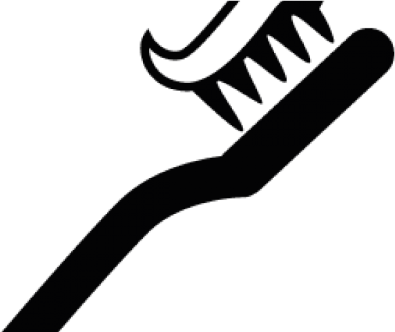 Toothbrush Clipart Silhouette - Tooth (640x480)