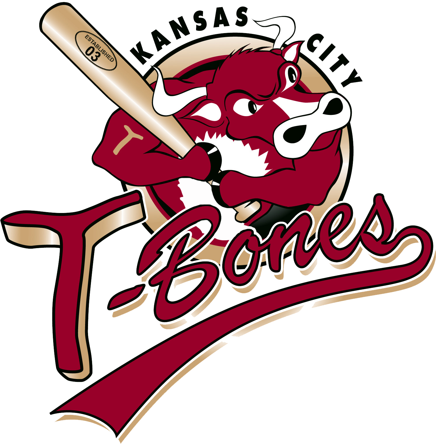 Toothbrush Collections At T-bones Games This Summer - Kansas City T Bones Logo (1600x1600)