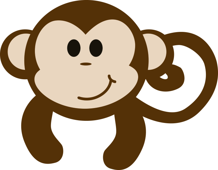 Primate Mammal Animal Clip Art - Primate (718x560)