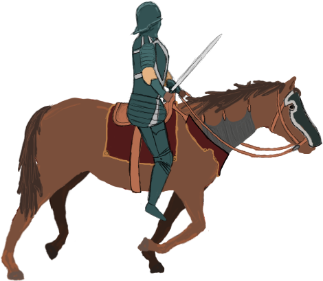 Preview - Animated Knight On Horse (475x470)