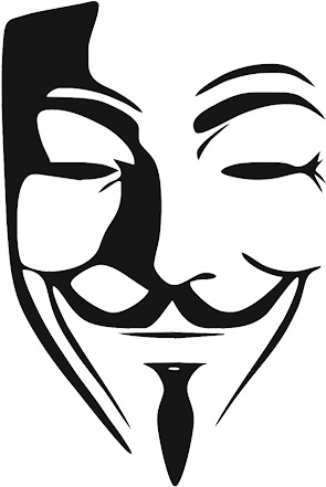 Anonymous Mask Png Clipart - V For Vendetta Mask (445x440)