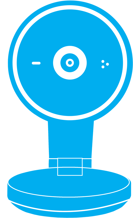 Wifi Ip Monitoring Camera Icon - Blue Ip Camera Icon (1000x1000)