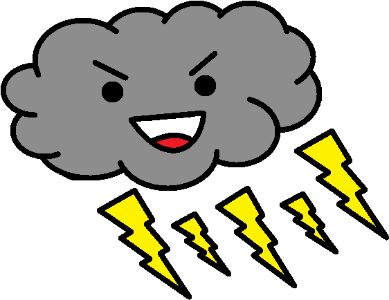 Rain Clouds Clipart Black And White For Kids - Firmy Wytwarzającej W Sposób Ekologiczny Energię Elektryczną (607x455)