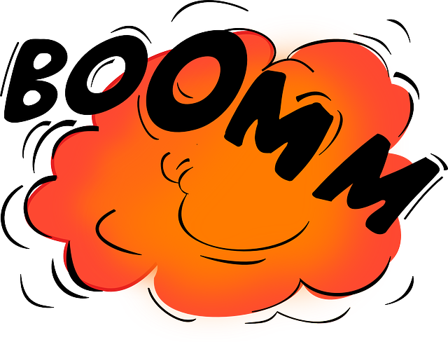 Artist's Impression Of What Demolishing An Abc Studio - Bomb Explosion Clip Art (640x488)