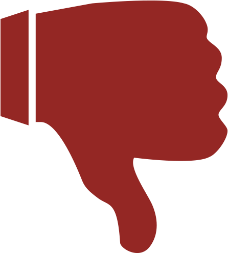 Clip Art Thumbs Down Clipart Best Rwntbg Clipart - Red Thumbs Down Png (500x500)